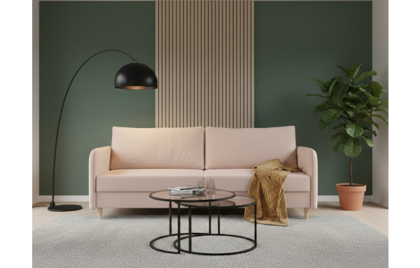 Sofa Harry letto 61 na sprężynach z funkcją spania i pojemnikiem